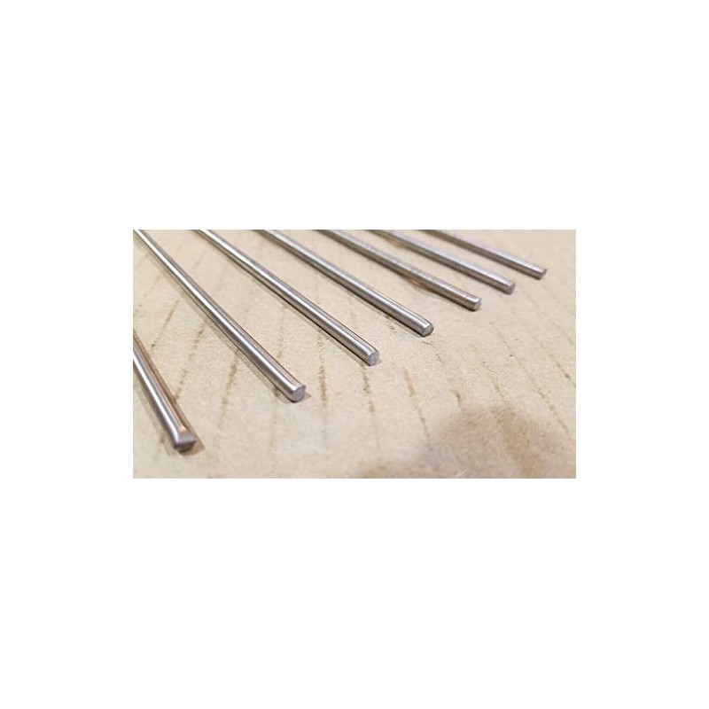 304 Stainless Steel 1/8" Round, 11" Long Bars, rods, 8