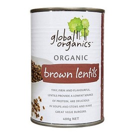 Global Organics Lentils Brown Organic 400g