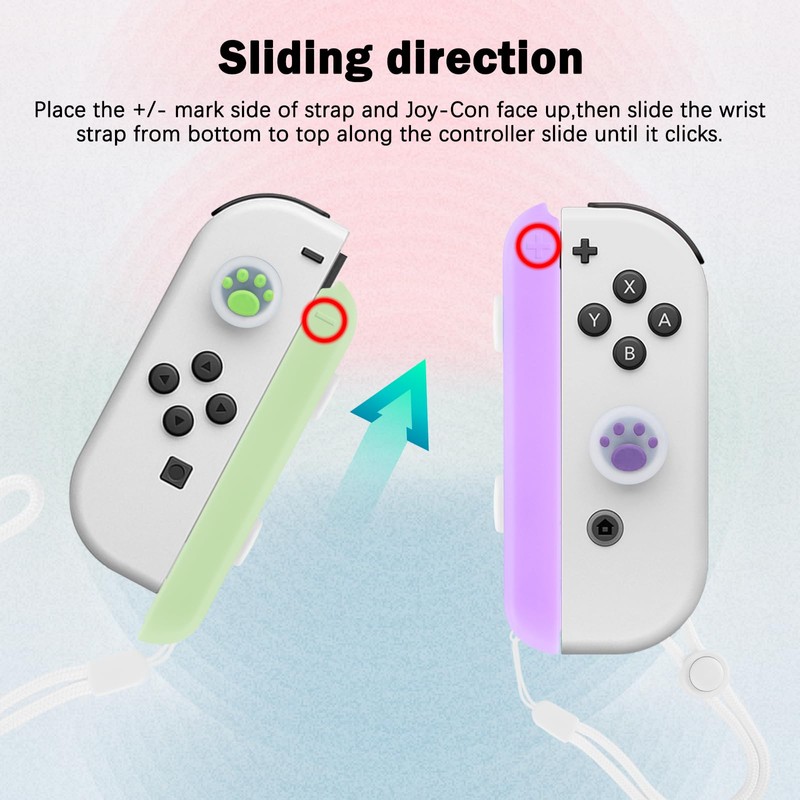 DLseego Wrist Strap for Switch Joycon, Switch Controller Hand Grip