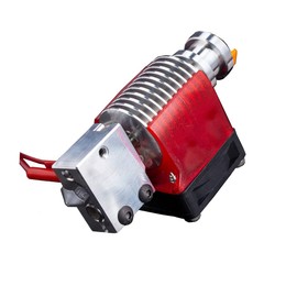 Super Print V6 Volcano Hotend 12V Kit, Remote Bowen Print J-head Hotend, Titanium Alloy HeatBreak, Cooling Fan Bracket, for V6 Volcano Hotend, Titanium, Dual Driver Extruder. (12V Hardened Steel