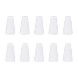 sourcing map 10Pcs Cord Knobs, 19mm Window Blind Tassels Plastic Pull Cord Tassel Drops Pull End Pendant for Window Blinds Shade Curtain, White