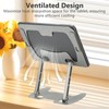 Book Stand for Reading, Adjustable Metal Laptop Stand for Desk