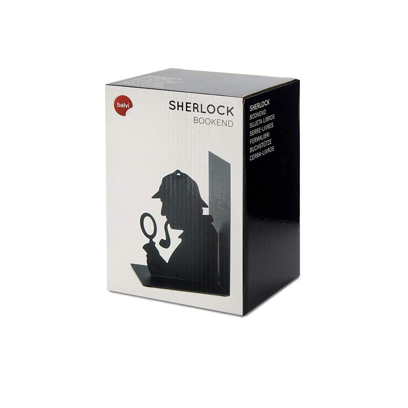 balvi - Sherlock Black Metal Bookend Original Design