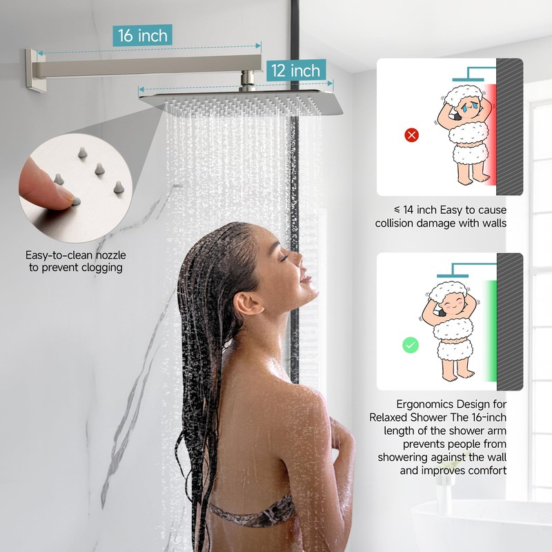 SR SUN RISE Shower Faucet Set & System - 12