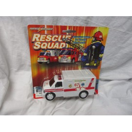 Battery Operated Rescue Squad Ambulance Ciglo Fire Dept. Bump & Go Action