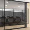 Moyishi One-Way Perforated Black Vinyl Privacy Window Film Electrostatic Adhesive