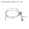sourcing map 10Pcs Double Wire Hose Clamp, 83-90mm Adjustable Stainless
