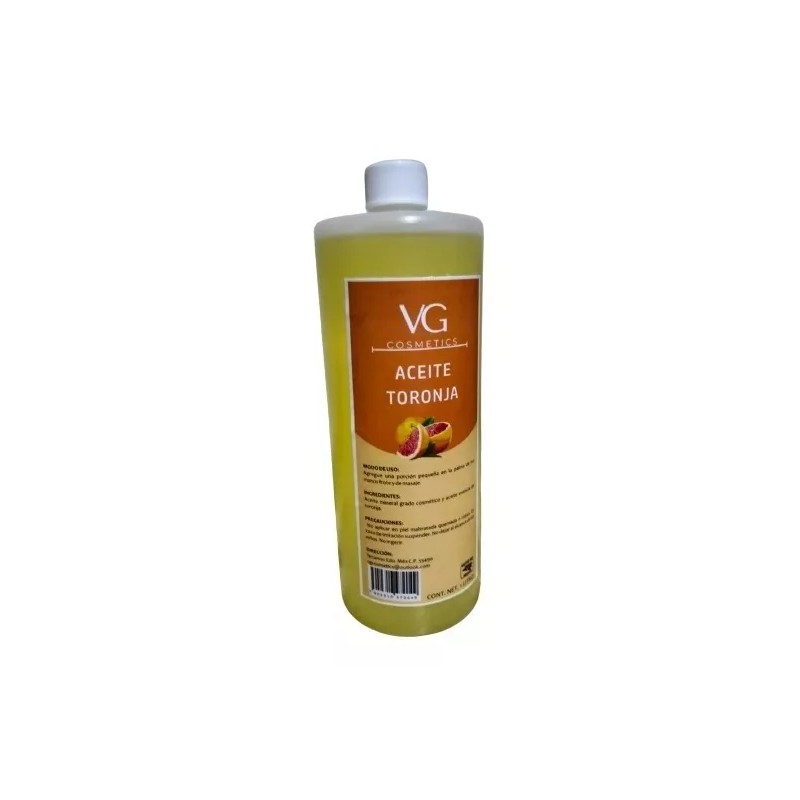 VGCOSMETICS Aceite Para Masajes Corporal Toronja 1 Litro Spa Profesional