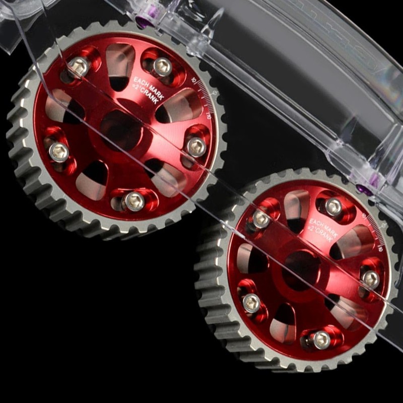 G-PLUS Clear Cam Gear Timing Belt Cover Compatible with Mitsubishi