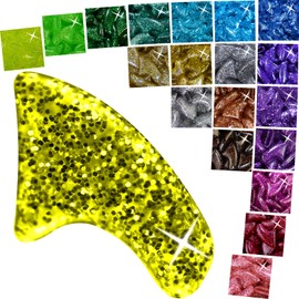 zetpo Glitter Cat Nail Caps | Cat Claw Covers | with Adhesives and Applicators (16x Glitter | 160 pcs, L)