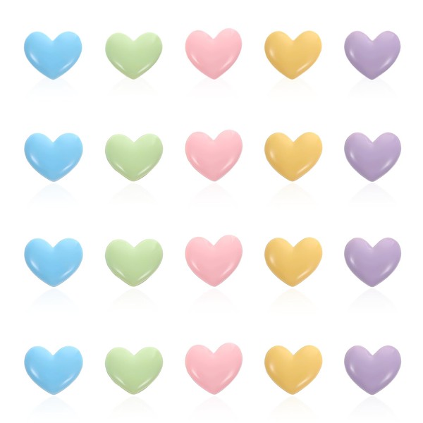 KFHENSOMR Heart Magnets Fridge Pack of 20 Magnets for Magnetic
