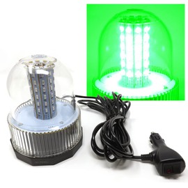 ALTEED LED Rotating Lamp, Green SMD 5730 x 60 Routes, Flash Light, 12 V 24 V, For Road Transportation Guide Cars, Etc