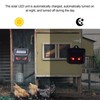 2pcs Animal Repeller Red LED Strobe Lights Waterproof Design Solar