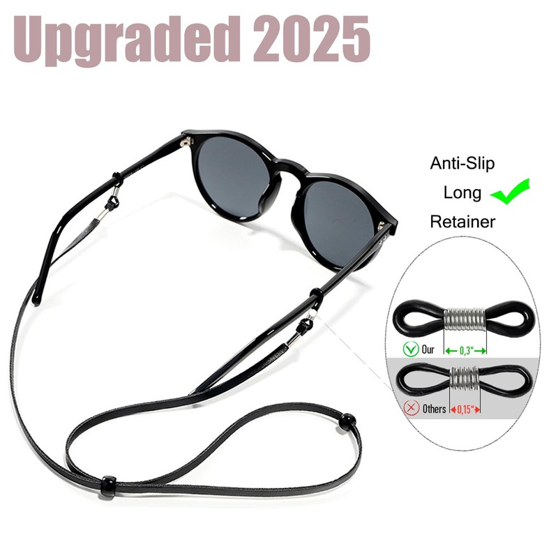 Glasses Strap - Premium ECO Leather Eye Glass String Strap