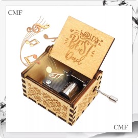 ukebobo Wooden Music Box Worlds Best Dad Music Box Gifts Father’s Day Gift