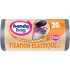 Handy Bag Bin Liners Pack of 15 20 Litre Elastic