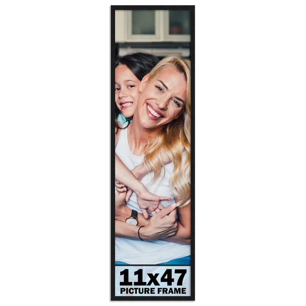 11x47 Frame Black Picture Frame - Complete Modern Photo Frame
