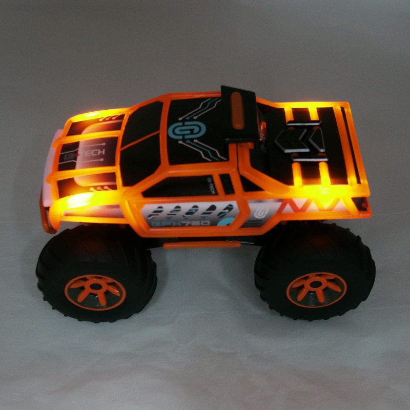 Monster Truck with Lights & Sounds, Motorized Orange Truck for