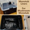 Adnee 15 Pcs Mushroom Monotub Liners-19" x 13" x 4"