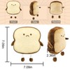 ZITUZY Toast Bread Cuddly Toy, 18 cm Toast Bread Cushion,