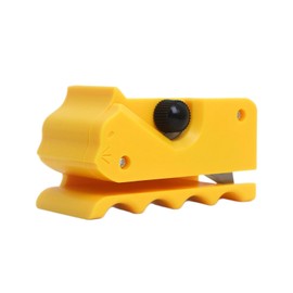 Cardboard Cat Scratcher Tool - DIY Precision Cutter, Safe & Compact for Custom Cat Scratch Boards, 3D-Printed for Smooth Cuts (Yellow)