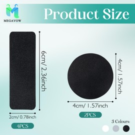 MEGAVOW 18 Stück Schuh Fersen Reparatur, Selbstklebende Heel Pads Fersenschutz für Schuhe, Antirutsch Fersenpolster Schuhreparatur Set Sneaker Reparatur Patch für Lederschuhe High Heels