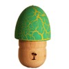 Bahama Kendama Mushroom - Crackled Pill Kendama - Green over
