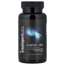 Intelligent Labs Intelligent Labs 5-MTHF 1mg 120 Vegetarian Capsules Supplement, Intelligent Labs Intelligent Labs 5-MTH, 1 Count / Intelligent Labs 인텔리전트랩스 5-MTHF 1mg 120 식물성 캡슐 보충제, Intelligent Labs 인텔리전트랩스 5-MTH, 1개