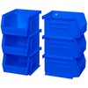 Akro-Mils 08212BLUE 30210 AkroBins Plastic Storage Bin Hanging Stacking Containers,