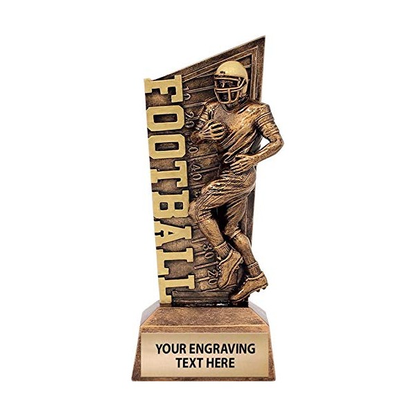 Dynamic Football Trophies, 6 1/2" 3D Resin Football Player Trophy