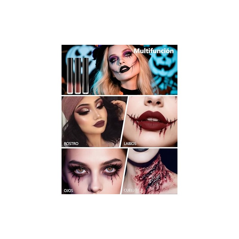 Erinde Set de Labiales, Mate Impermeable de Larga Duración, Altamente