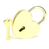 Treasure Chest Padlock,Mini Love Heart Shaped Metal Lock Colorful Diary
