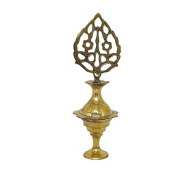 Surmedaani with Unique Kharbooza Design Embossed Surmedani A Traditional Item and Gift for All Occasions Golden Size 15 x 5 cm