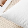 JOTOM Chenille Cushion Covers 50x50 cm Soft White Decorative Throw