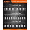 JU JIAN TEC Master HEX Bit Socket Set, 32 piece,