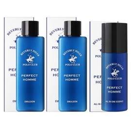 비버리힐스폴로클럽 퍼펙트옴므 에멀젼로션2개  + 올인원에센스1개 Beverly Hills Polo Club Perfect Homme Emulsion Lotion (2 Pieces) + All-in-One Essence (1 Piece)