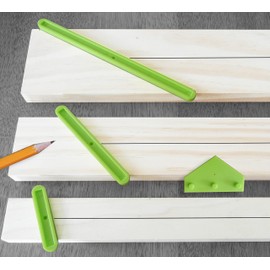 EZ Center Finder | Scriber Tool for Woodworking | Find and Mark Exact Center on Any Size Board | 4-Piece Set Includes Bonus Edge Guide.