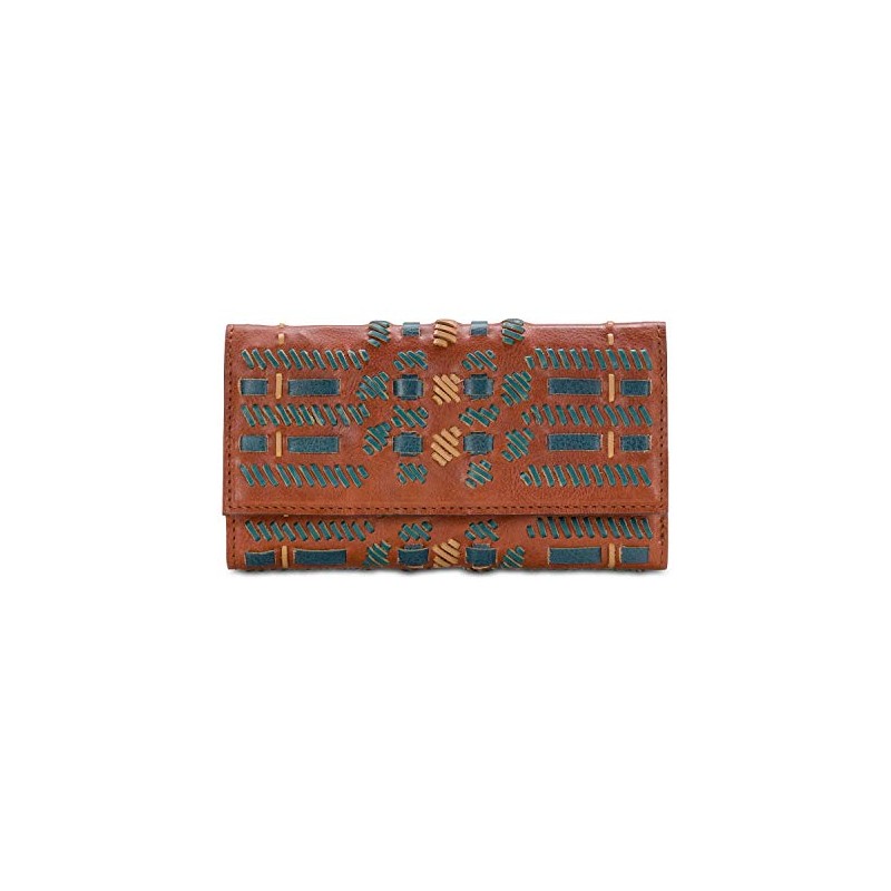 Patricia Nash Woven Plaid Terresa Wallet Toast