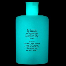 Spanish Glow in the Dark Plastic Holy Water Bottles, Aqua Bendita Empty Containers, Pocket Sized, 4.75 Inches (Pack of 3)
