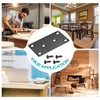 sourcing map 5 Set Mending Plate Metal Flat Bracket Straight