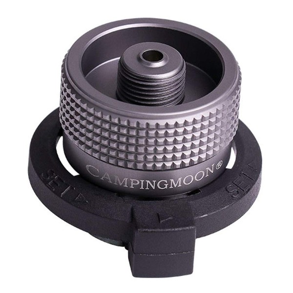 CAMPINGMOON Camping Grill Gas Stove Adapter(Vertical type), Input: Butane Canister, Output: EN417 Lindal Valve Z11