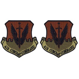 USAF Air Force Air Combat Command OCP Spice Brown Patch with Hook Fastener (Military Issued)-Veteran Owned Business-2 Pack
