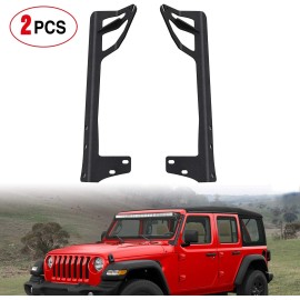Nilight 50Inch 2PCS LED Light Upper windshield Mounting Bracket For JK 2007-2017