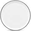 Noritake ColorTex Stone Black 9-3/4" Stax Dinner Plates, Set of