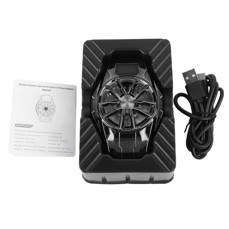 Phone Cooler Phone Cooling Fan Efficient Cooling USB Plug in