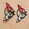 Truckemblems Pair Black Red For 1997-2004 C5 Front Nose and