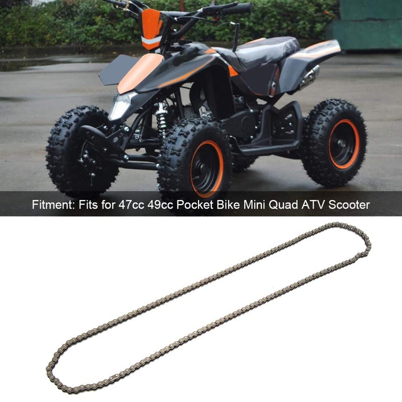 25H Chain, High Strength Bike Chain for 47cc 49cc Pocket