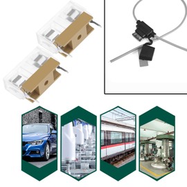 20pcs 250V 6A 5x20mm PCB Fuse Holder with 20 Clear Covers PCB Fuse Panel Mount Bracket 23.5mm No Pin