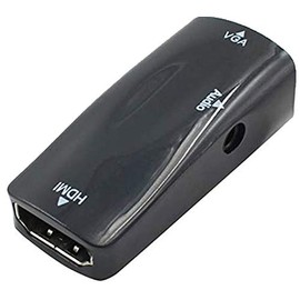 Audio Fan Converter Adapter HDMI Female to VGA Female Audio Output