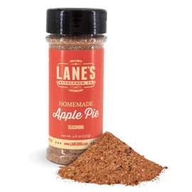 Lane’s Apple Pie Spice - 4.6 oz, Sweet BBQ Rub Seasoning | All-Natural Apple BBQ Seasonings and Rubs for Pork, Chicken, Fruits, Desserts & More | No MSG, No Preservatives, Gluten-Free, Made in USA